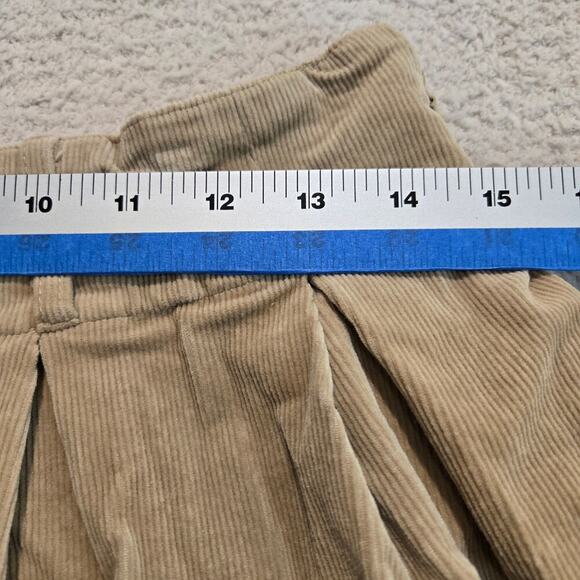 NWT Le Lis Pleated Corduroy Flared Miniskirt Sz M Preppy Light Academia - Picture 2 of 8